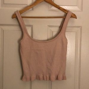 Zara light pink cropped tank. NWT!